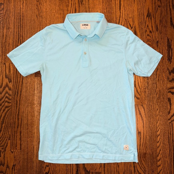 Linksoul Other - Linksoul Tempus Fugit Polo Shirt Short Sleeve Pique Golf M Light Blue
